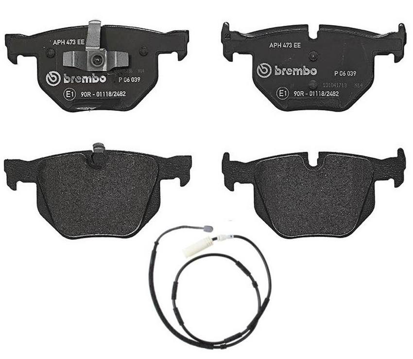 Brembo BMW Brakes Kit – Pads Rear (Low-Met) (with Sensor) 34216790762 – Brembo 2657483KIT