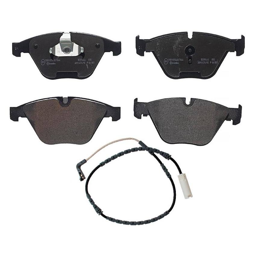 Brembo Brake Pad Set Kit – Front (Low-Met) (with Sensor)