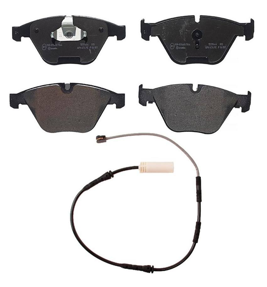 Brembo Brake Pad Set Kit – Front (Low-Met) (with Sensor)