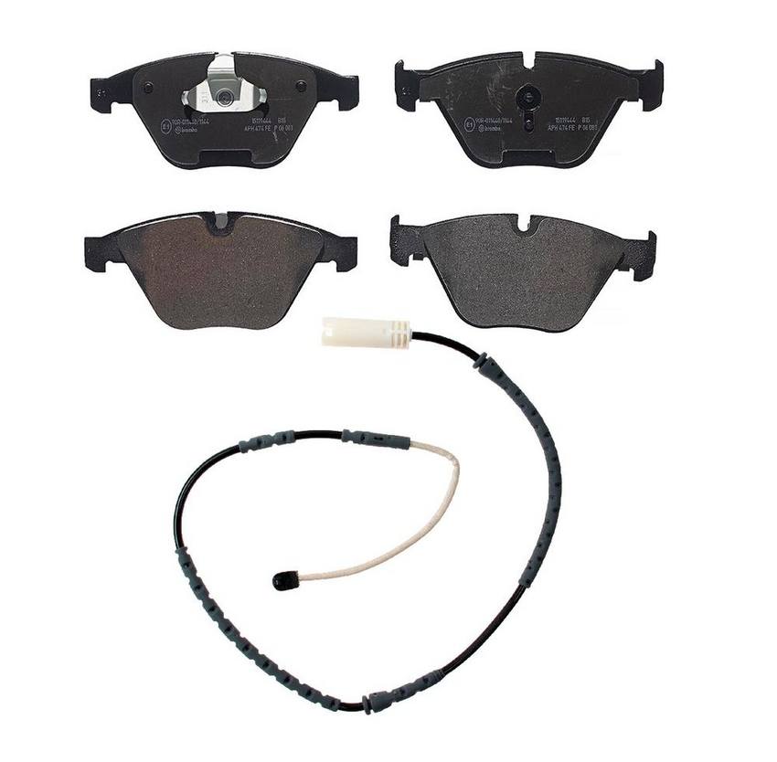 Brembo Brake Pad Set Kit – Front (Low-Met) (with Sensor)