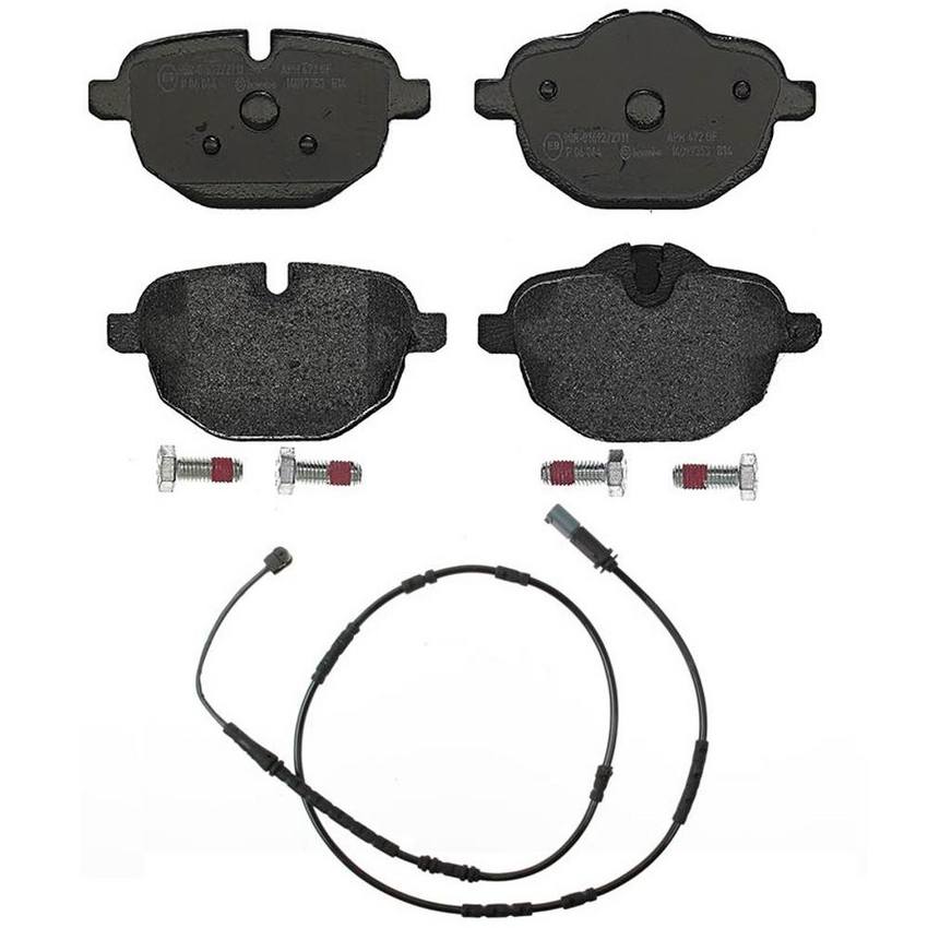 Brembo Brake Pad Kit – Rear (Low-Met) (with Sensor)