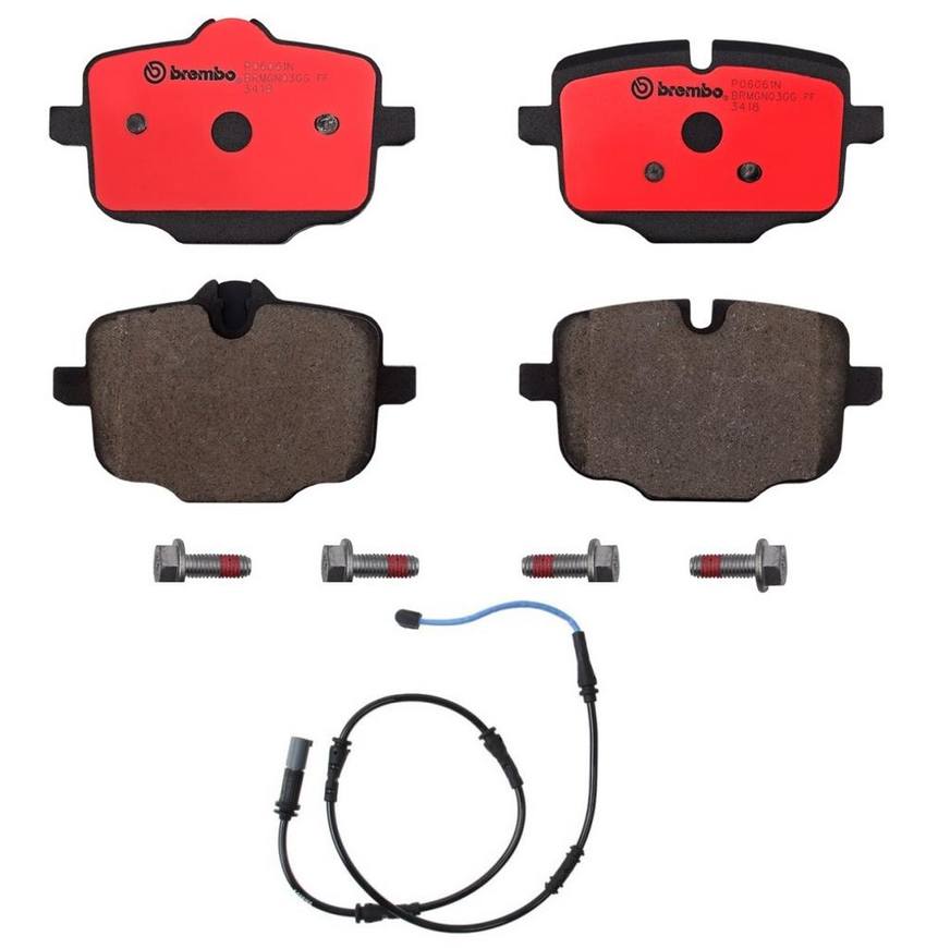 Brembo BMW Brakes Kit – Pads Rear (Ceramic) (with Sensor) 34216857805 – Brembo 2662268KIT