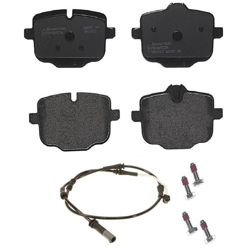 Brembo BMW Brakes Kit – Pads Rear (Low-Met) (with Sensor) 34216857805 – Brembo 2662282KIT