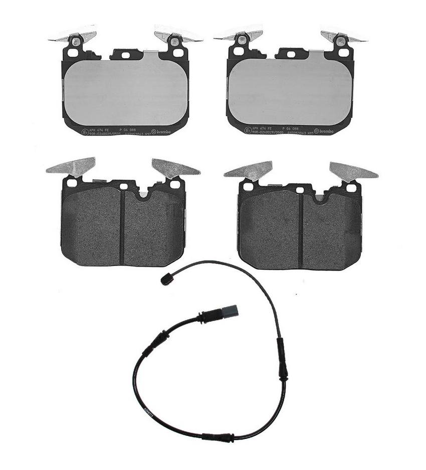 Brembo Brake Pad Set Kit – Front (Low-Met) (with Sensor)