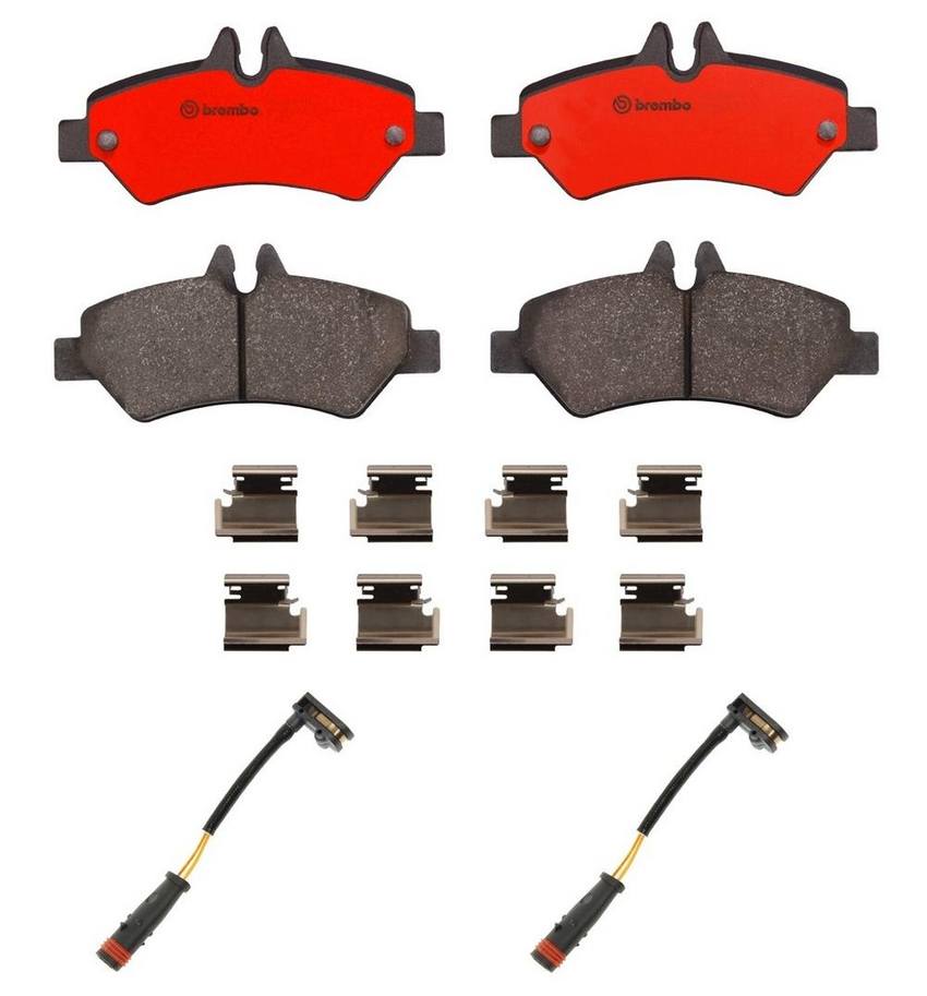 Mercedes Sprinter Brembo Brake Pad Kit – Rear (Ceramic) (with Sensors) – Brembo 2707355KIT