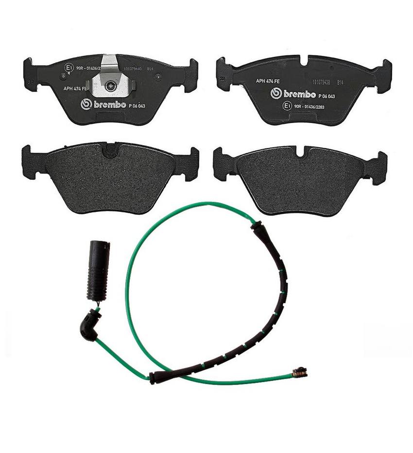 Brembo BMW Brakes Kit – Pads Front (Low-Met) (with Sensor) 34356751311 – Brembo 2707395KIT