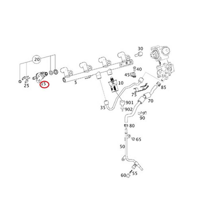 Mercedes Fuel Injector 2710781123 – OEM