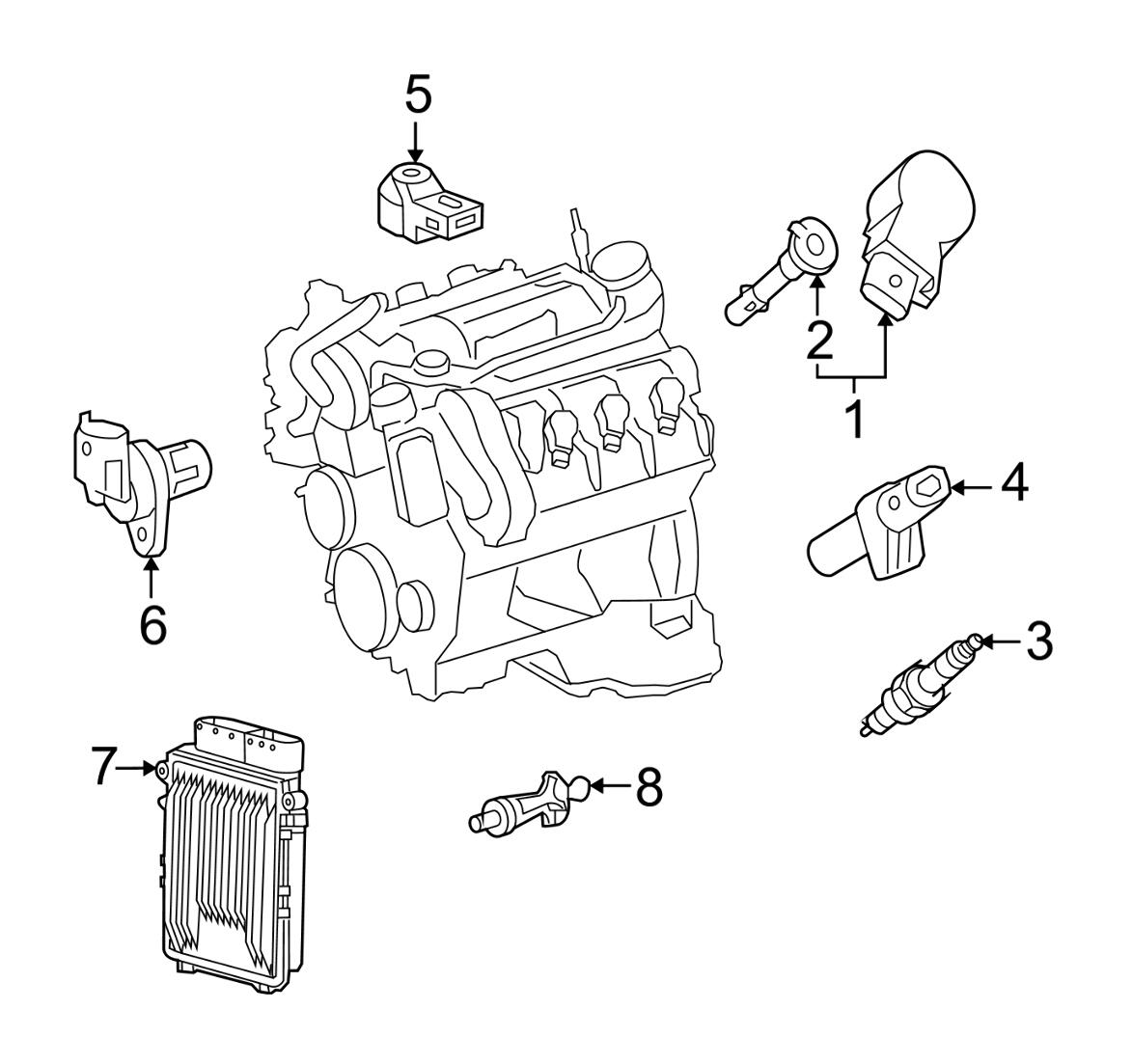 Mercedes Ignition Coil 2729060060 – Delphi GN1023512B1