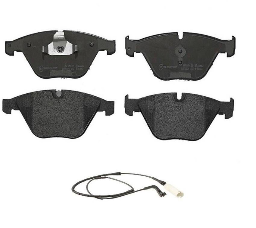 Brembo Brake Pad Set Kit – Front (Low-Met) (with Sensor)