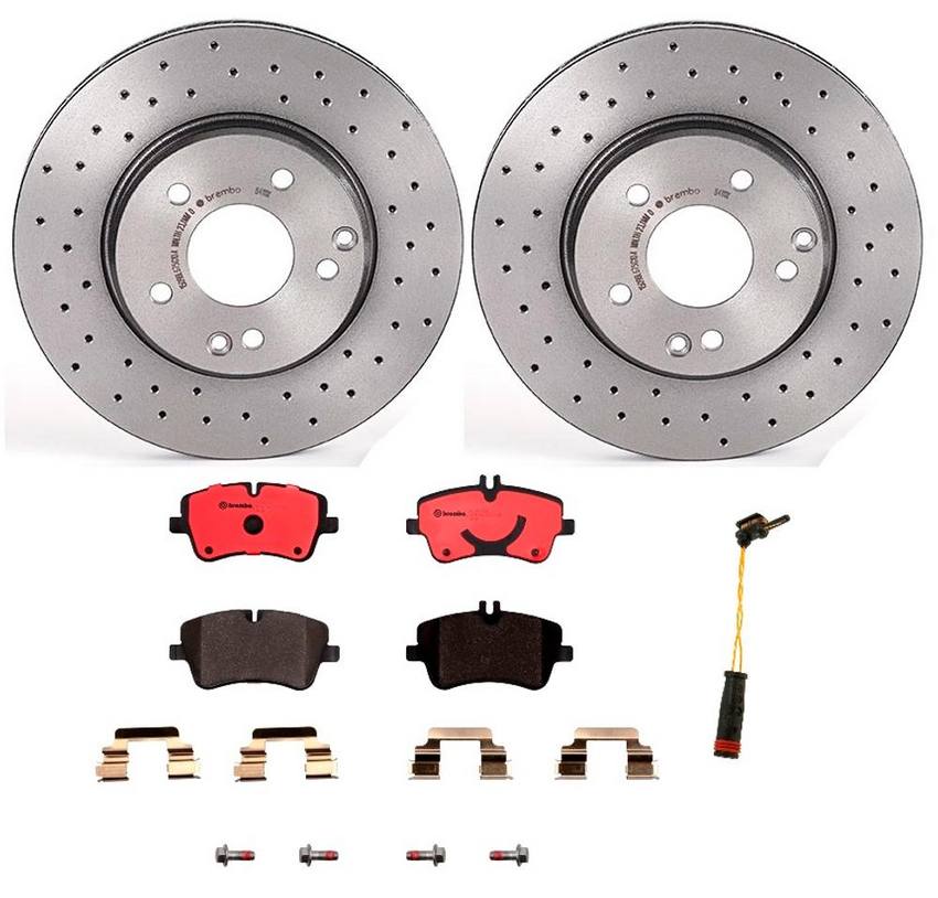 Brembo Brake Pads and Rotors Kit – Front (288mm) (Xtra) (Ceramic)