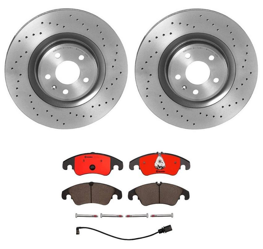 Brembo Brake Pads and Rotors Kit – Front (345mm) (Xtra) (Ceramic)