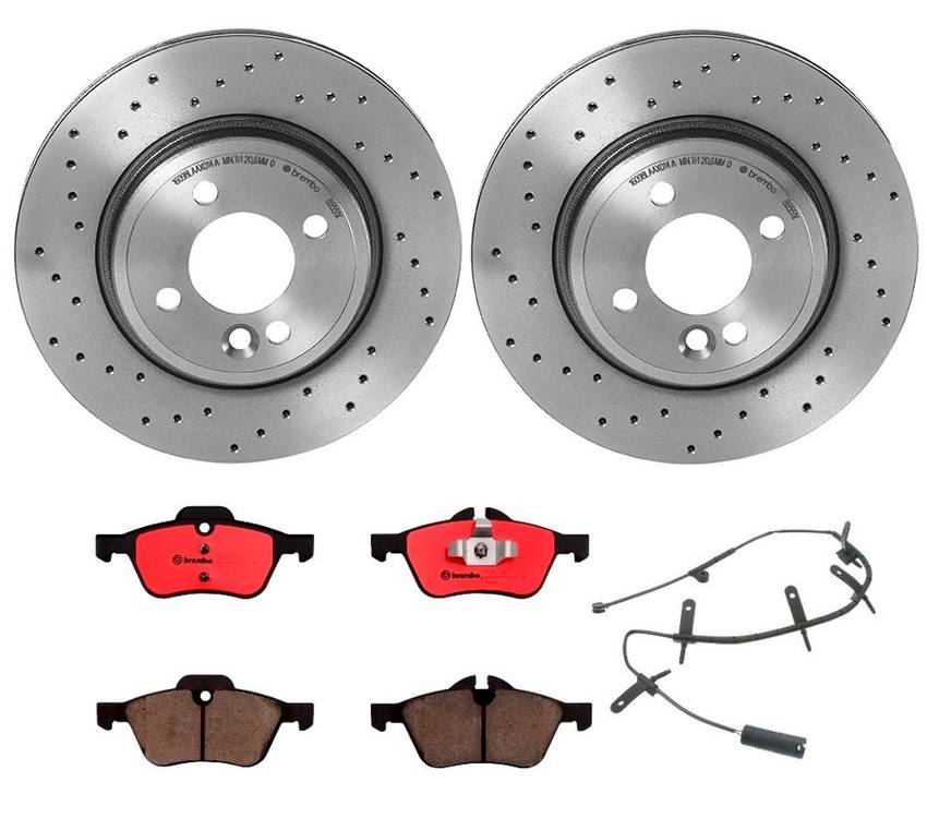 Mini Brakes Kit – Brembo Pads and Rotors Front (276mm) (Xtra) (Ceramic) 34356778175 – Brembo 2777426KIT