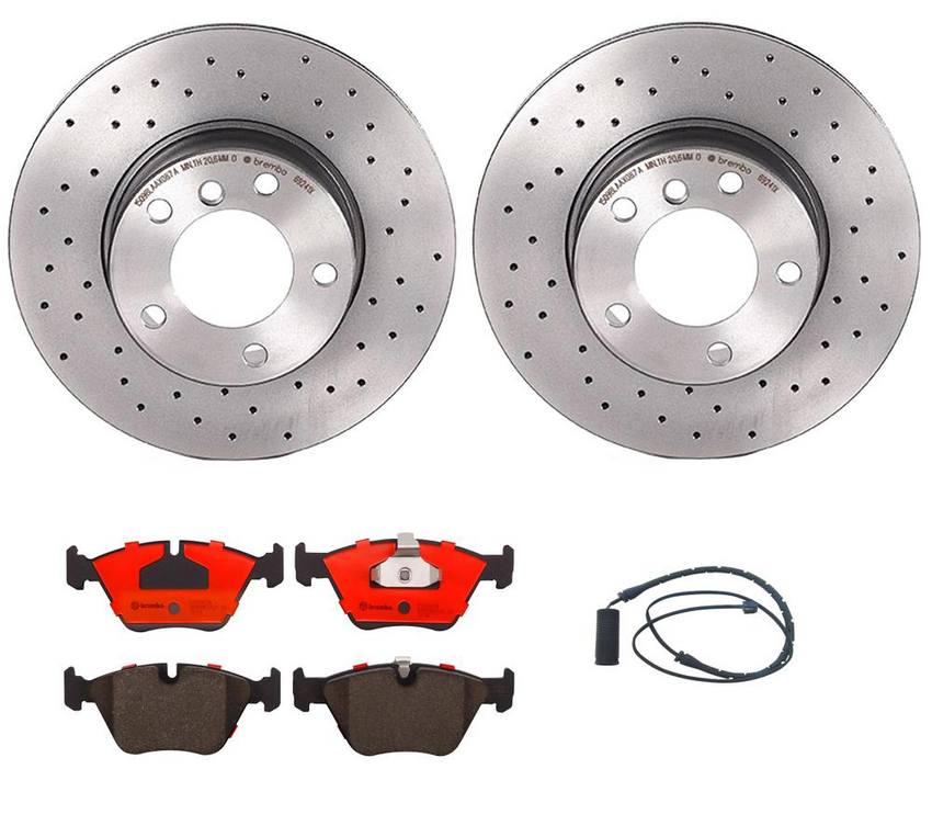 Brembo Brake Pads and Rotors Kit – Front (296mm) (Xtra) (Ceramic)