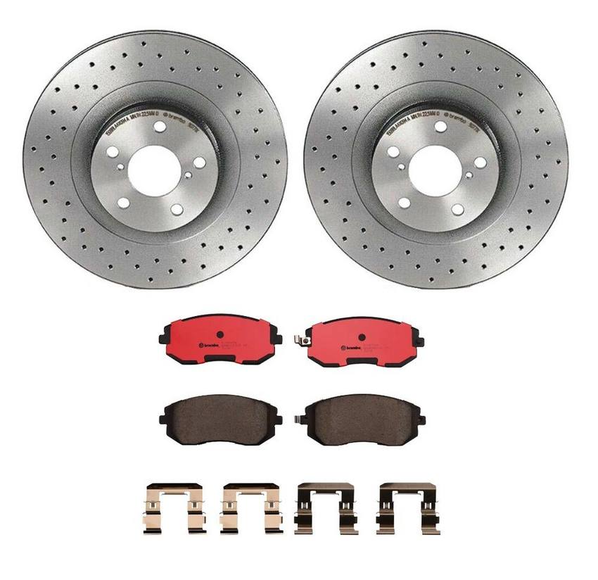 Brembo Brake Pads and Rotors Kit – Front (293mm) (Xtra) (Ceramic)