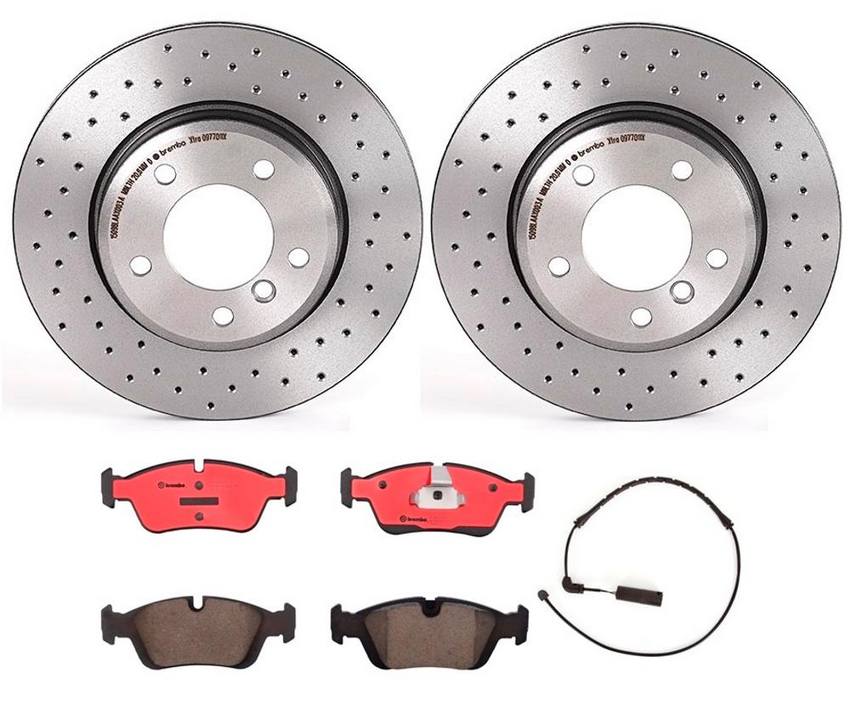 BMW Brembo Brake Kit – Pads and Rotors Front (300mm) (Xtra) (Ceramic) 34356751311 – Brembo 2849653KIT