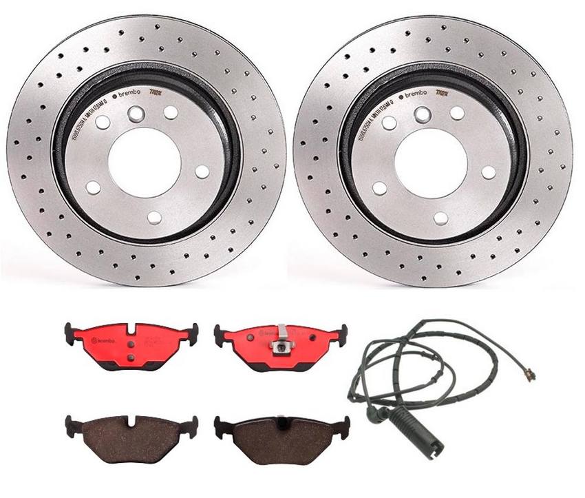 BMW Brembo Brake Kit – Pads and Rotors Rear (294mm) (Xtra) (Ceramic) 34216864056 – Brembo 2849859KIT