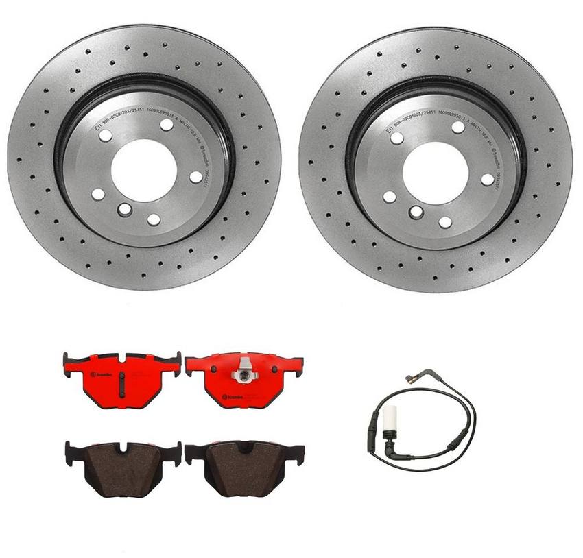 BMW Brembo Brake Kit – Pads and Rotors Rear (320mm) (Xtra) (Ceramic) 34356789493 – Brembo 2849969KIT