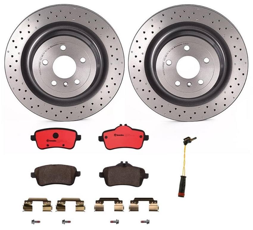 Brembo Brakes Kit – Pads and Rotors Rear (345mm) (Ceramic)