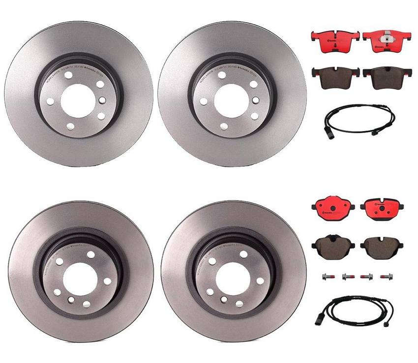 BMW Brembo Brake Kit – Pads &  Rotors Front and Rear (328mm/330mm) (Ceramic) 34356790304 – Brembo 2853552KIT