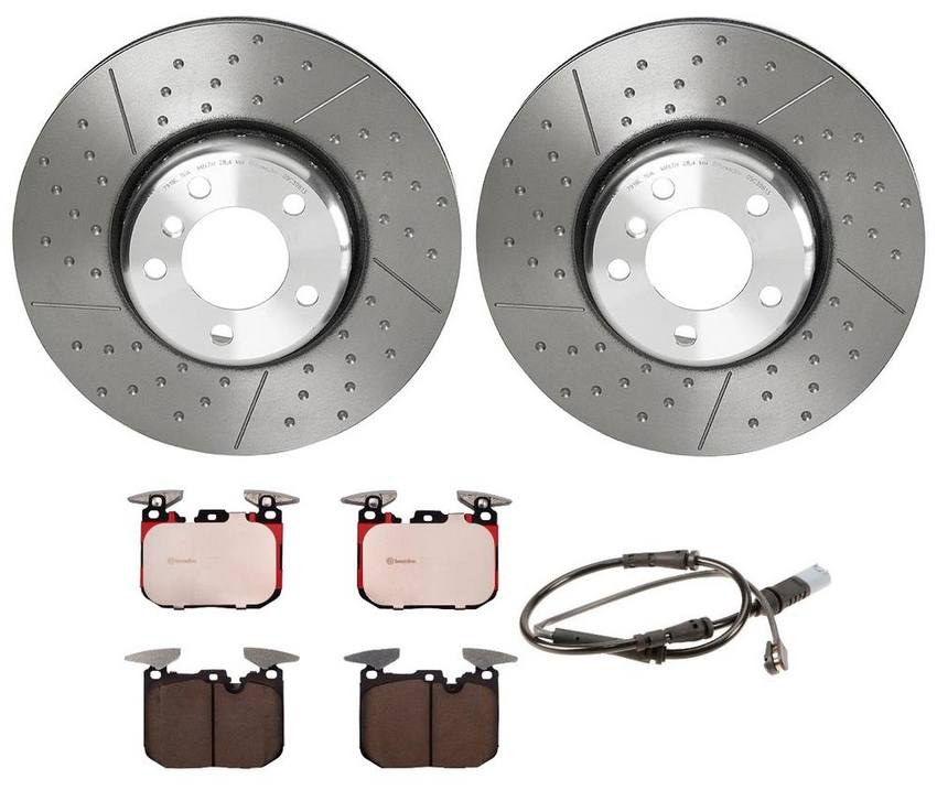 BMW Brembo Brake Kit – Pads and Rotors Front (340mm) (Ceramic) 34356792289 – Brembo 2854129KIT