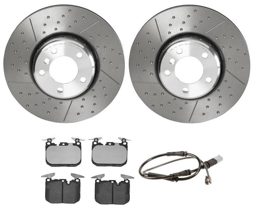 Brembo Brake Pads and Rotors Kit – Front (340mm) (Low-Met)