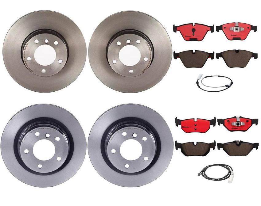 Brembo Brake Pads and Rotors Kit – Front and Rear (312mm/300mm) (Ceramic)