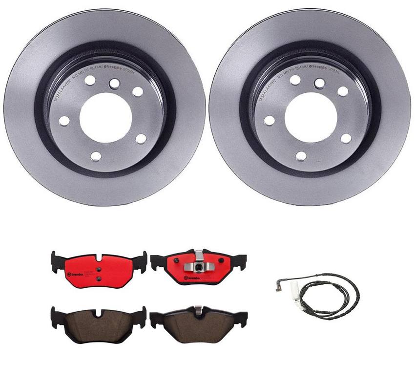 BMW Brembo Brake Kit – Pads and Rotors Rear (300mm) (Ceramic) 34356789445 – Brembo 2858279KIT