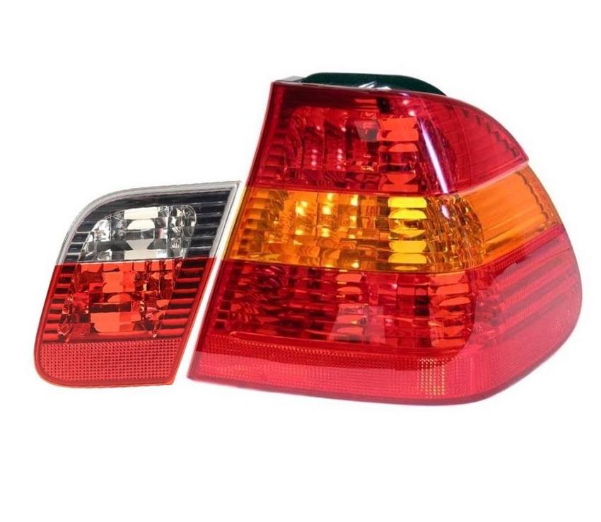 Tail Light Assembly – Passenger Side (Inner and Outer) (Yellow Turn Signal)