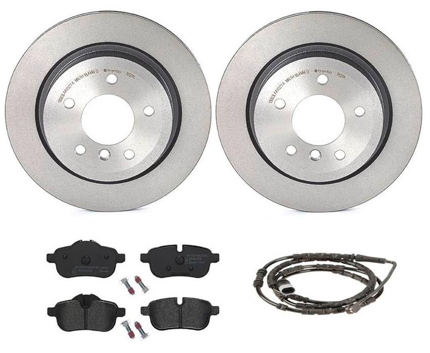 BMW Brembo Brake Kit – Pads and Rotors Rear (300mm) (Low-Met) 34356792566 – Brembo 2858309KIT