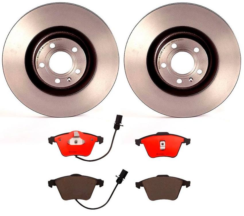 Brembo Brake Pads and Rotors Kit – Front (345mm) (Ceramic)