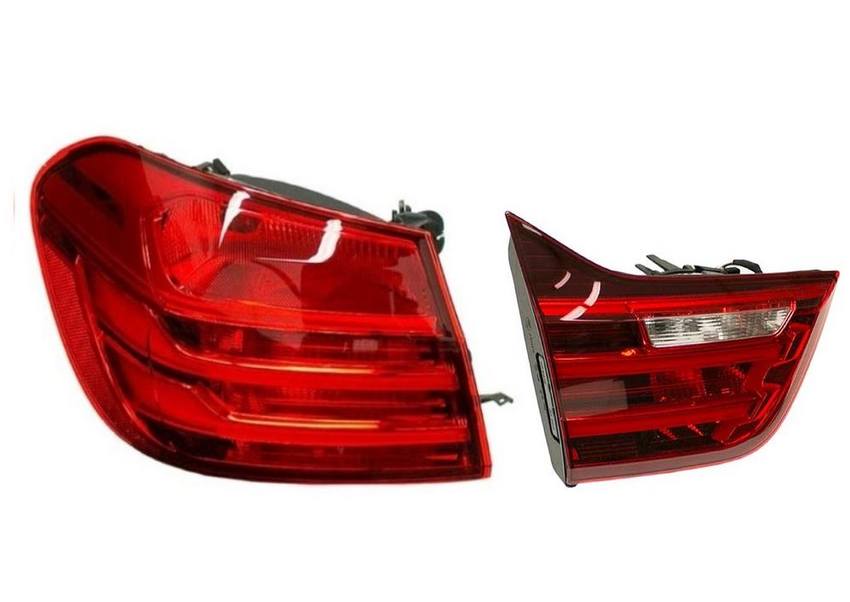 BMW Tail Light Set – Driver Side Inner and Outer (LED) 63217296101 – ULO 2858352KIT