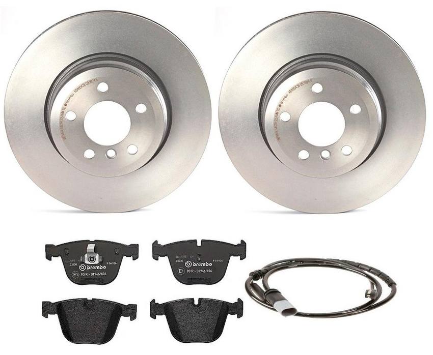 Brembo Brakes Kit – Pads and Rotors Rear (345mm) (Low-Met)