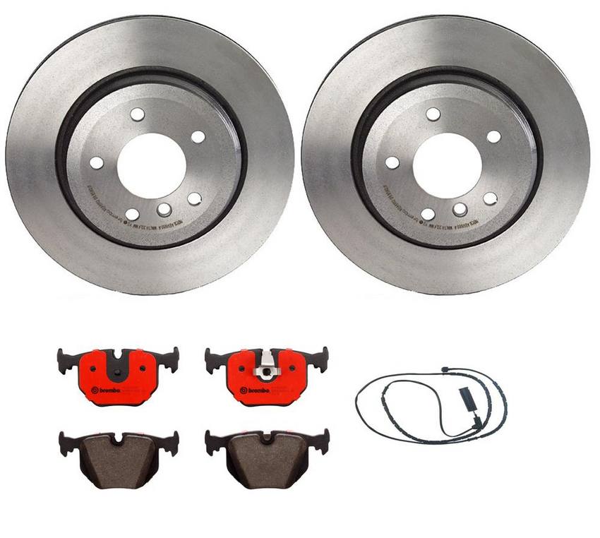 BMW Land Rover Brake Kit – Pads and Rotors Rear (320mm) (Ceramic) SFP500210 – Brembo 2858846KIT