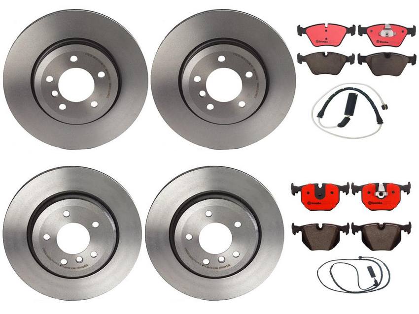 BMW Land Rover Brake Kit – Pads &  Rotors Front and Rear (325mm/320mm) (Ceramic) SFP500210 – Brembo 2858887KIT