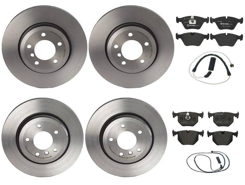 BMW Land Rover Brake Kit – Pads &  Rotors Front and Rear (325mm/320mm) (Low-Met) SFP500210 – Brembo 2858937KIT