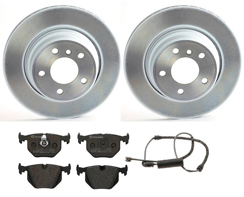 BMW Land Rover Brake Kit – Pads and Rotors Rear (324mm) (Low-Met) SFP500210 – Brembo 2858938KIT