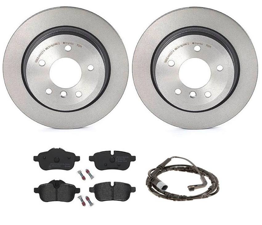 BMW Brembo Brake Kit – Pads and Rotors Rear (300mm) (Low-Met) 34356789446 – Brembo 2859034KIT