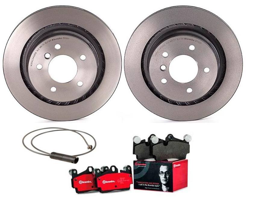 BMW SAAB Brake Kit – Brembo Pads and Rotors Rear (312mm) (Ceramic) 5058110 – Brembo 2859038KIT