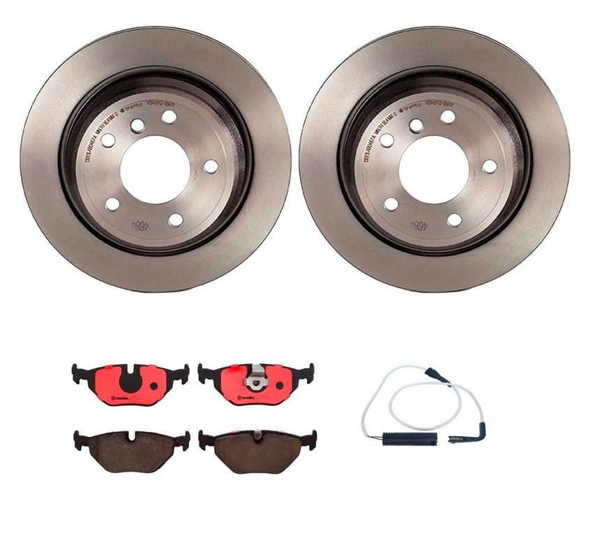 BMW Brembo Brake Kit – Pads and Rotors Rear (298mm) (Ceramic) 34351163066 – Brembo 2859152KIT