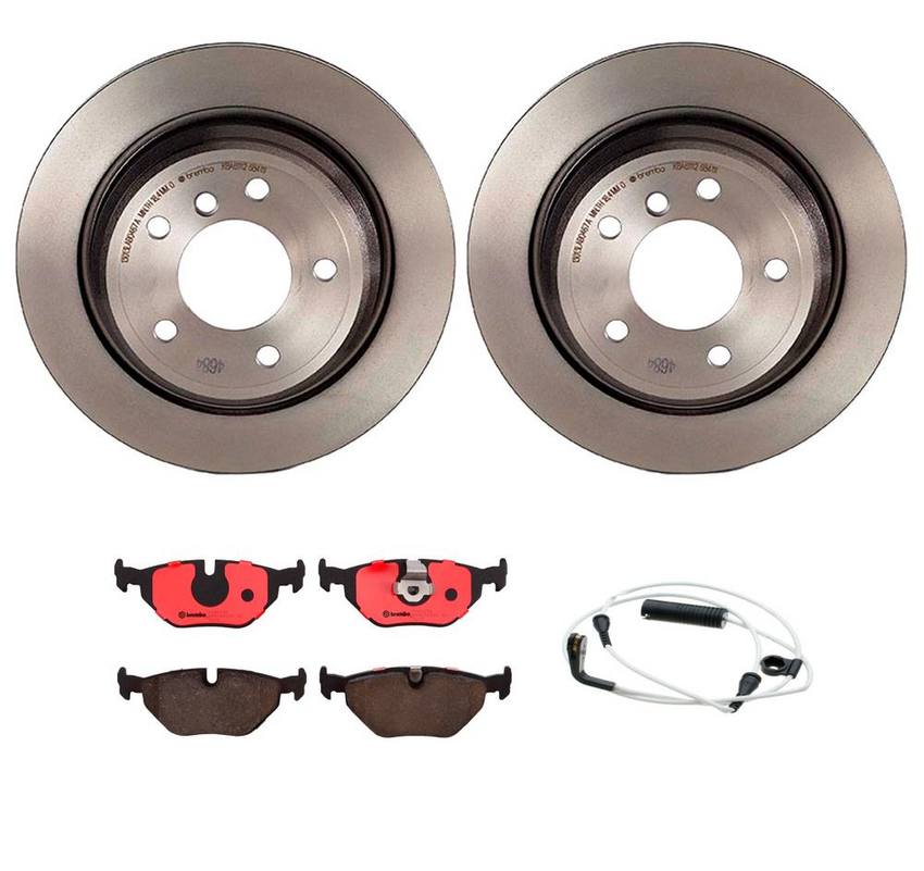 BMW Brembo Brake Kit – Pads and Rotors Rear (298mm) (Ceramic) 34351163207 – Brembo 2859190KIT