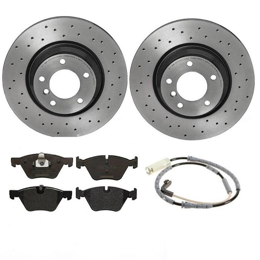 Brembo Brake Pads and Rotors Kit – Front (330mm) (Xtra) (Low-Met)