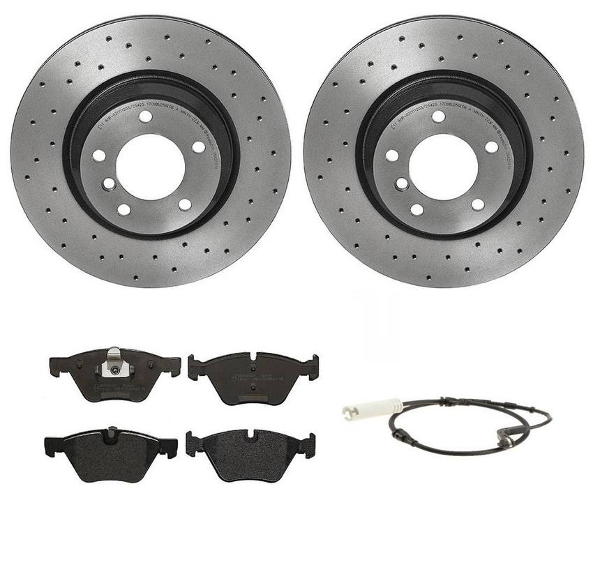 Brembo Brake Pads and Rotors Kit – Front (330mm) (Xtra) (Low-Met)