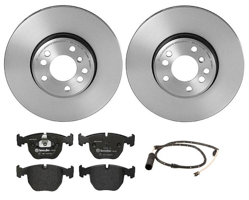 Brembo Brake Pads and Rotors Kit – Front (332mm) (Low-Met)