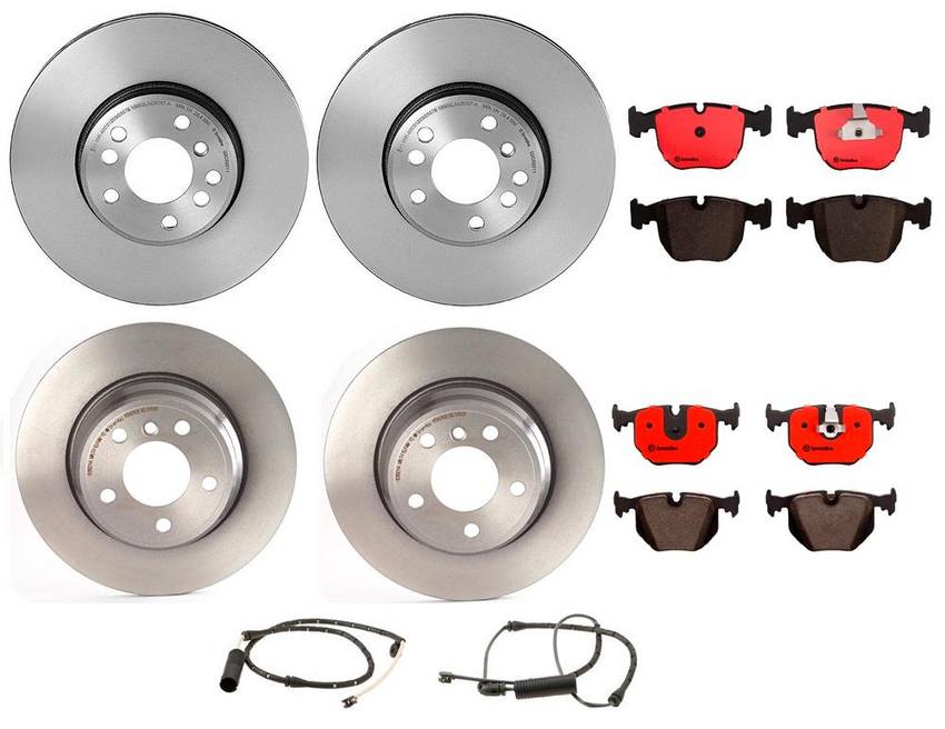 Brembo Brake Pads and Rotors Kit – Front and Rear (332mm/324mm) (Ceramic)