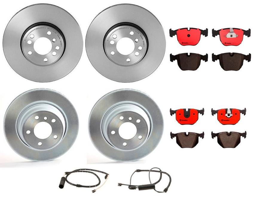 Brembo Brake Pads and Rotors Kit – Front and Rear (332mm/324mm) (Ceramic)