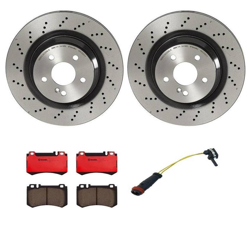 Mercedes Brembo Brakes Kit – Pads and Rotors Rear (330mm) (Ceramic) 2114231112 – Brembo 2864660KIT