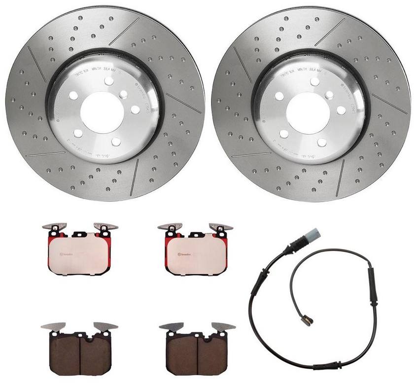 BMW Brembo Brake Kit – Pads and Rotors Front (370mm) (Ceramic) 34116878876 – Brembo 2886113KIT