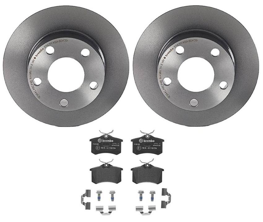 Brembo Brakes Kit – Pads and Rotors Rear (245mm) (Low-Met)