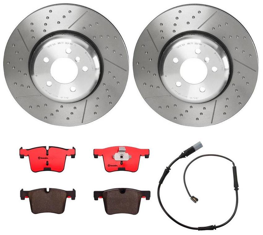 BMW Brembo Brake Kit – Pads and Rotors Front (370mm) (Ceramic) 34106859182 – Brembo 2886893KIT