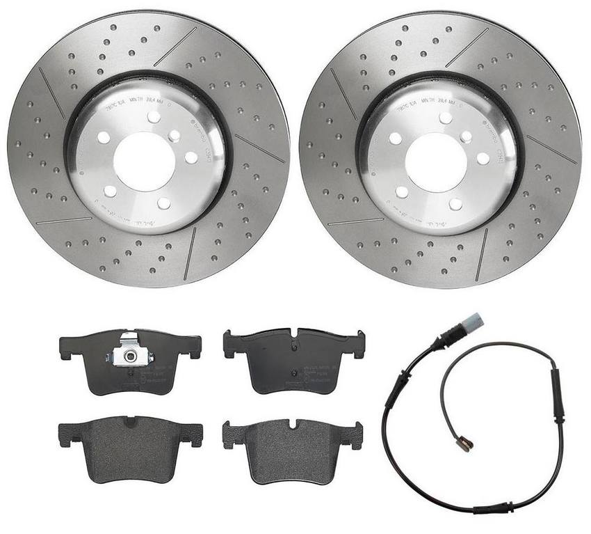 BMW Brembo Brake Kit – Pads and Rotors Front (370mm) (Low-Met) 34106859182 – Brembo 2886941KIT